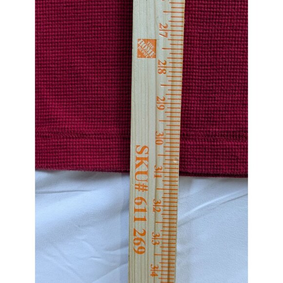 Eddie Bauer Black Lab Red Long Sleeve Crew Neck Waffle Thermal Mens TXL Shirt - Picture 4 of 10